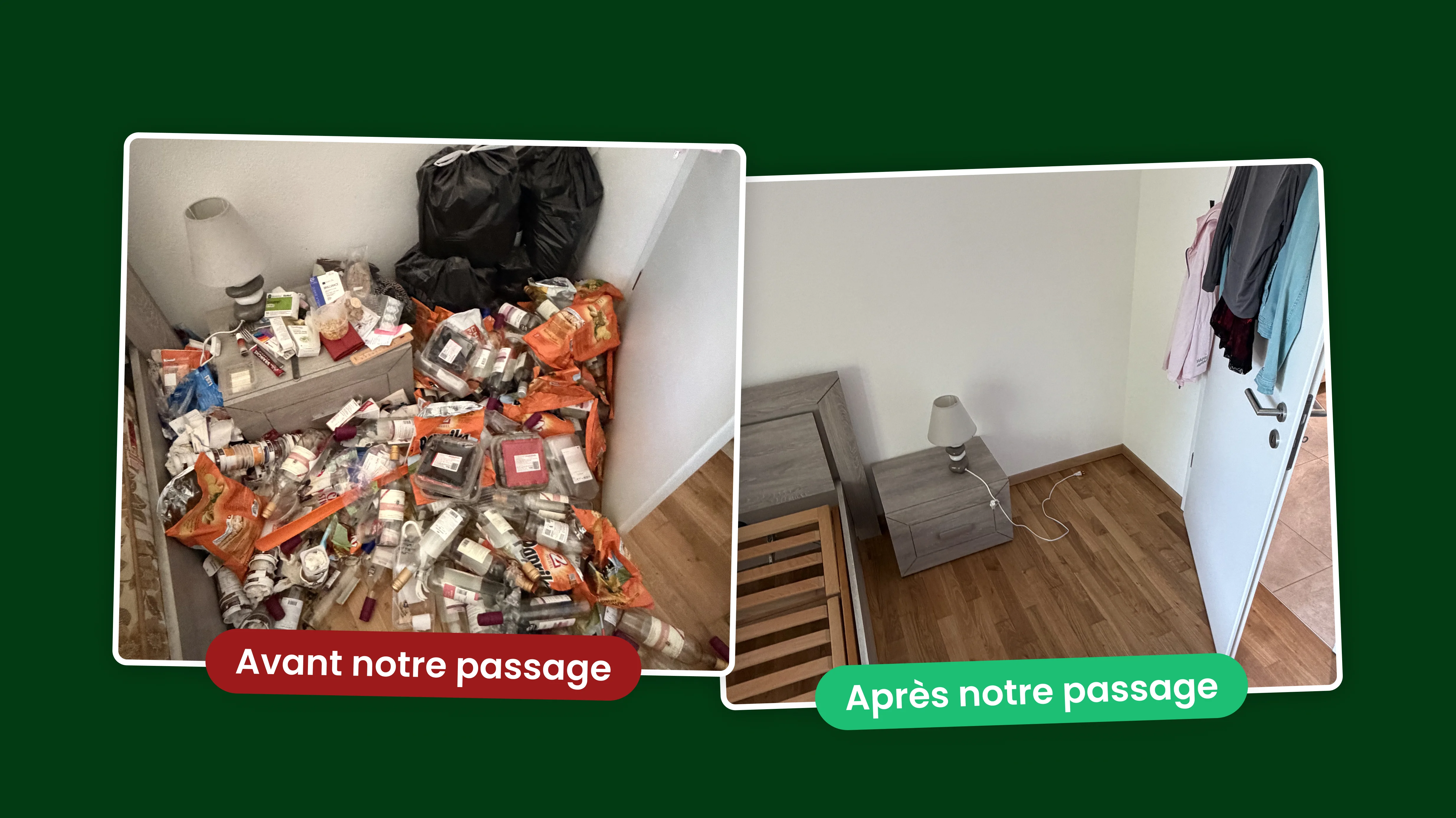 Nettoyage d'un appartement insalubre après hospitalisation – Malo Nettoyage