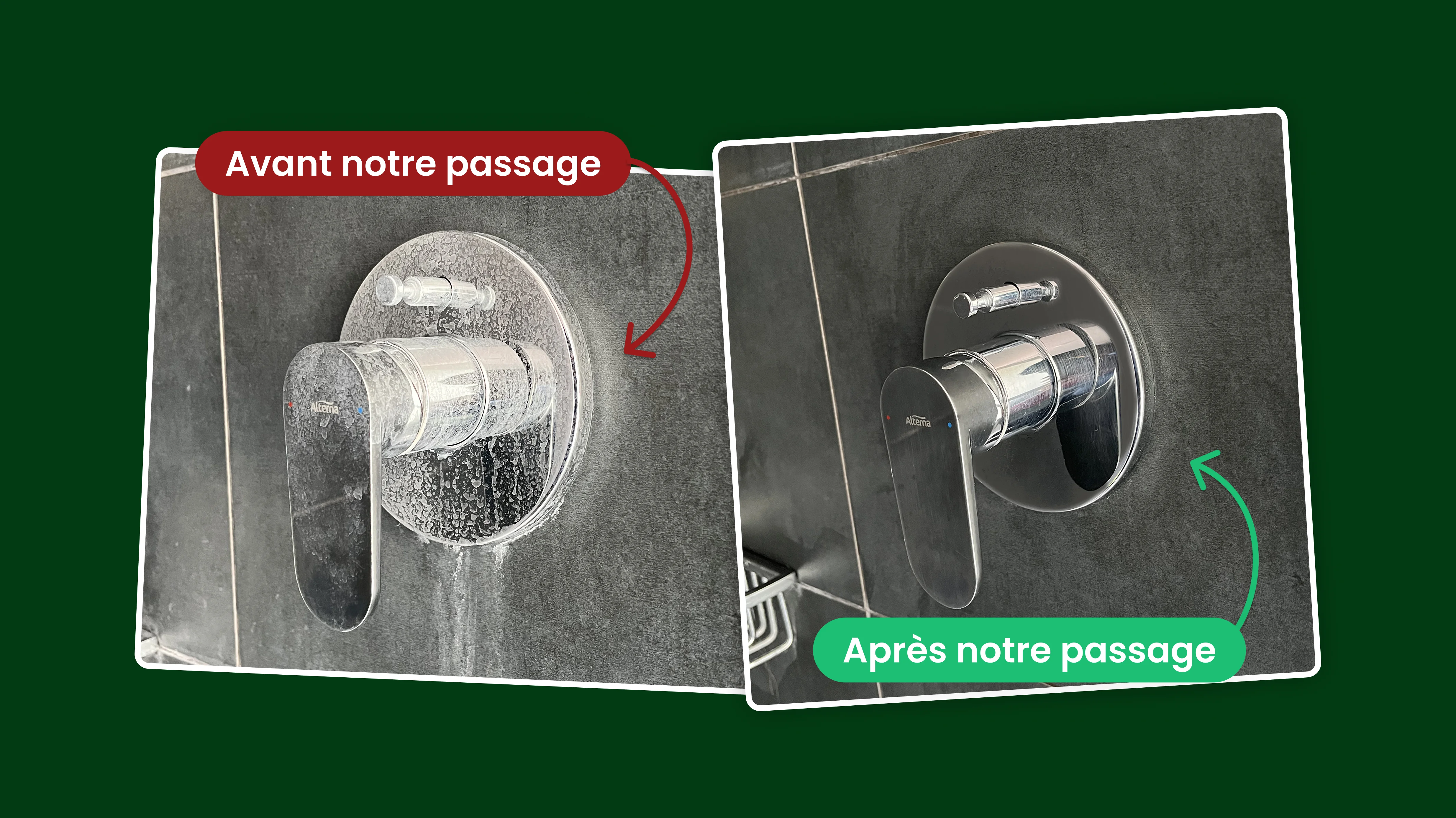 Nettoyer le calcaire dans la salle de bain